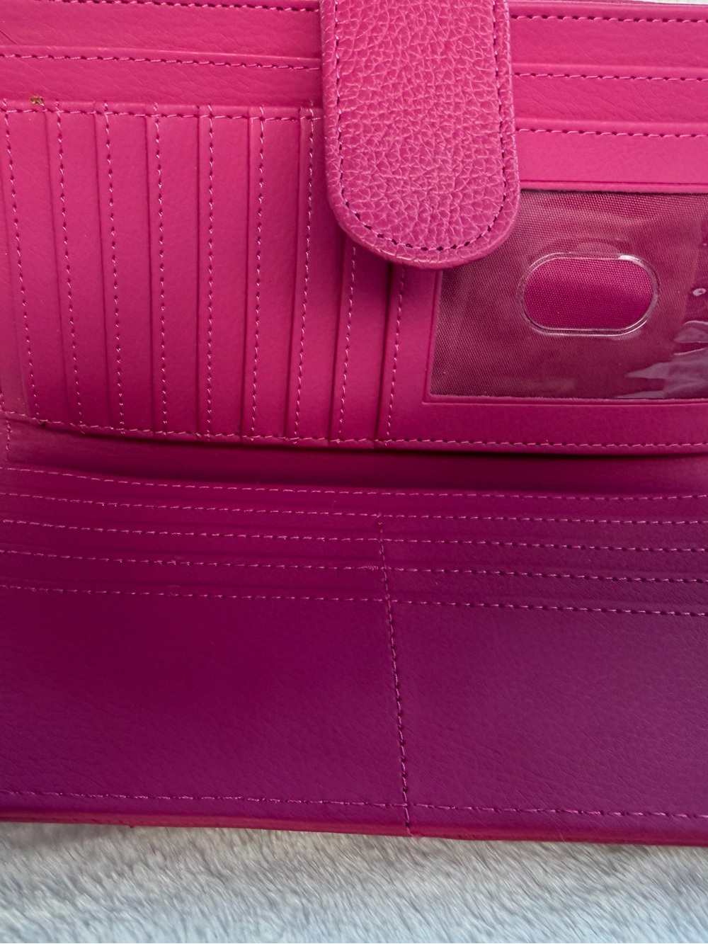 Genuine Leather Pink Womens Wallet- Read - Picture 4 of 8